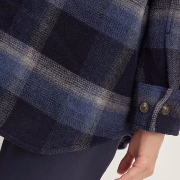 Everlane The Italian ReWool Oversized Shirt Jacket XS - Picture 5 of 8